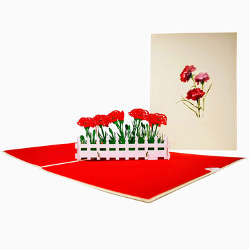 Pansy Garden 3D Pop Up Card UK